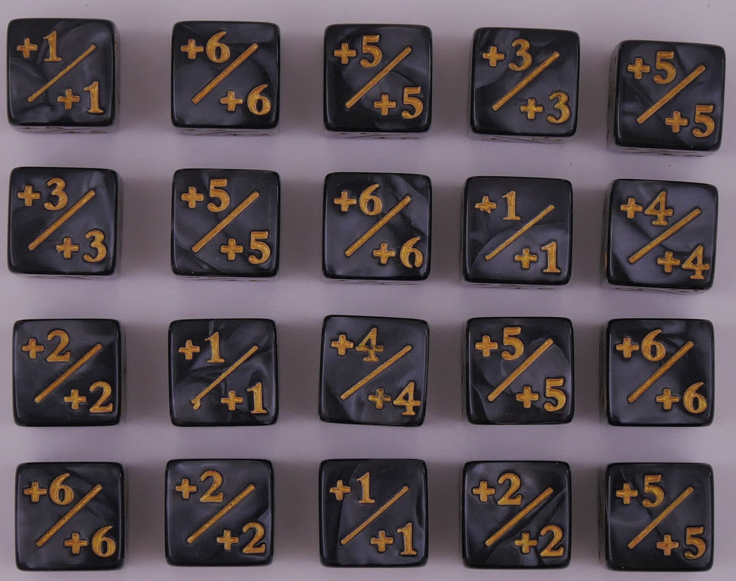 Black Pearl plus counter dice set MTG 20 piece D6 tokens