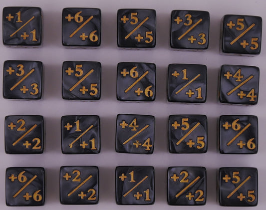 Black Pearl plus counter dice set MTG 20 piece D6 tokens