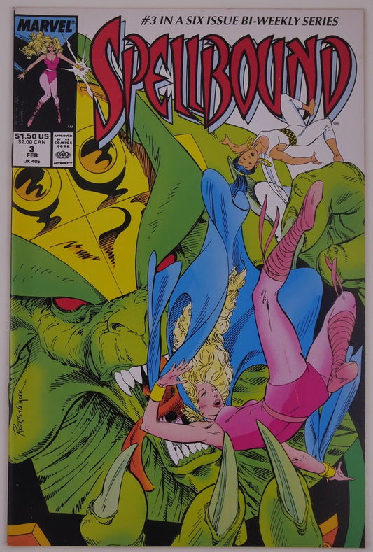 Spellbound #3 1988 Marvel fantasy supernatural comic cover
