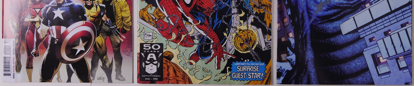 Godzilla vs Avengers X-Men Spider-Man 3 Comic Bundle Marvel Set
