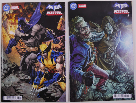 Batman Deadpool #1 variant set two comic bundle DC Marvel crossover