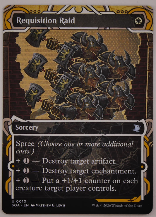 Requisition Raid MTG SOA 0010 Extended Art spree removal counters