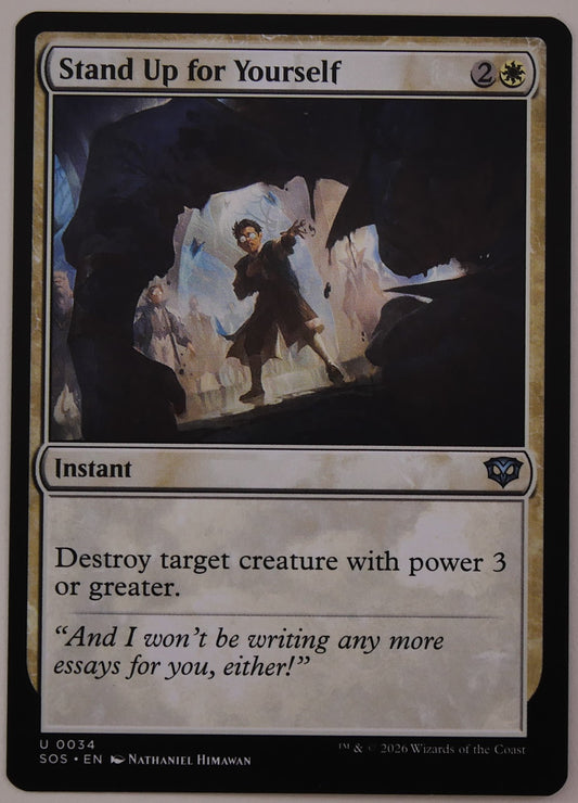 Stand Up for Yourself MTG card SOS 0034 instant creature removal spell