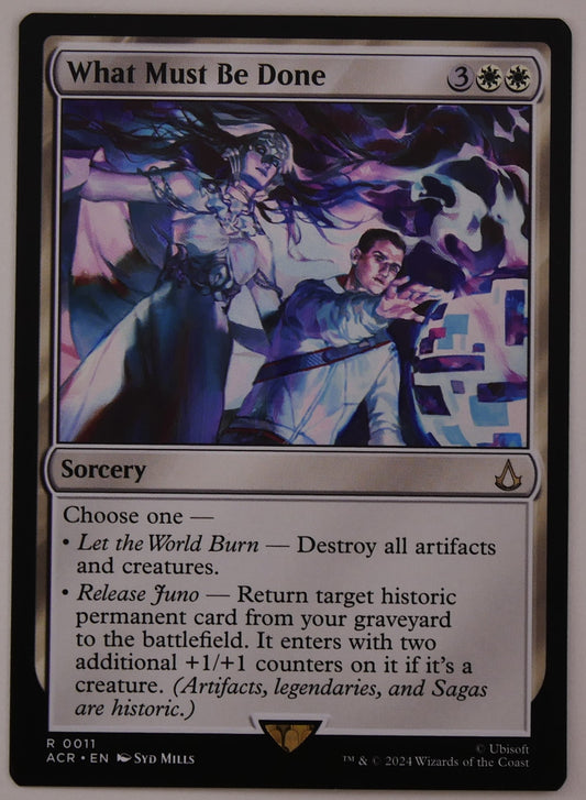 What Must Be Done MTG card ACR 0011 board wipe reanimation sorcery