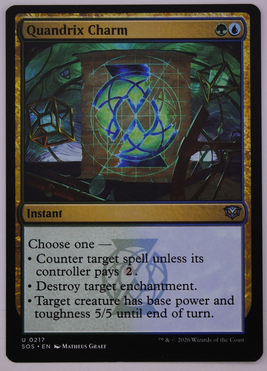 Quandrix Charm SOS 217 regular finish MTG instant card