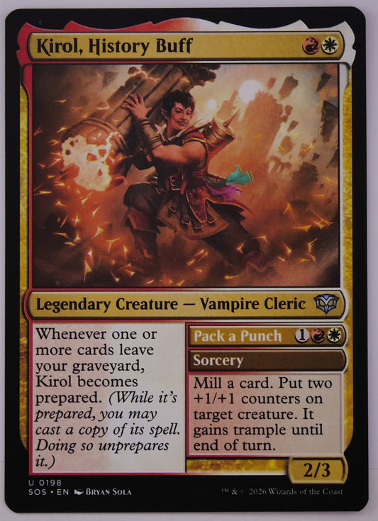 Kirol History Buff SOS 198 regular finish MTG Vampire Cleric card
