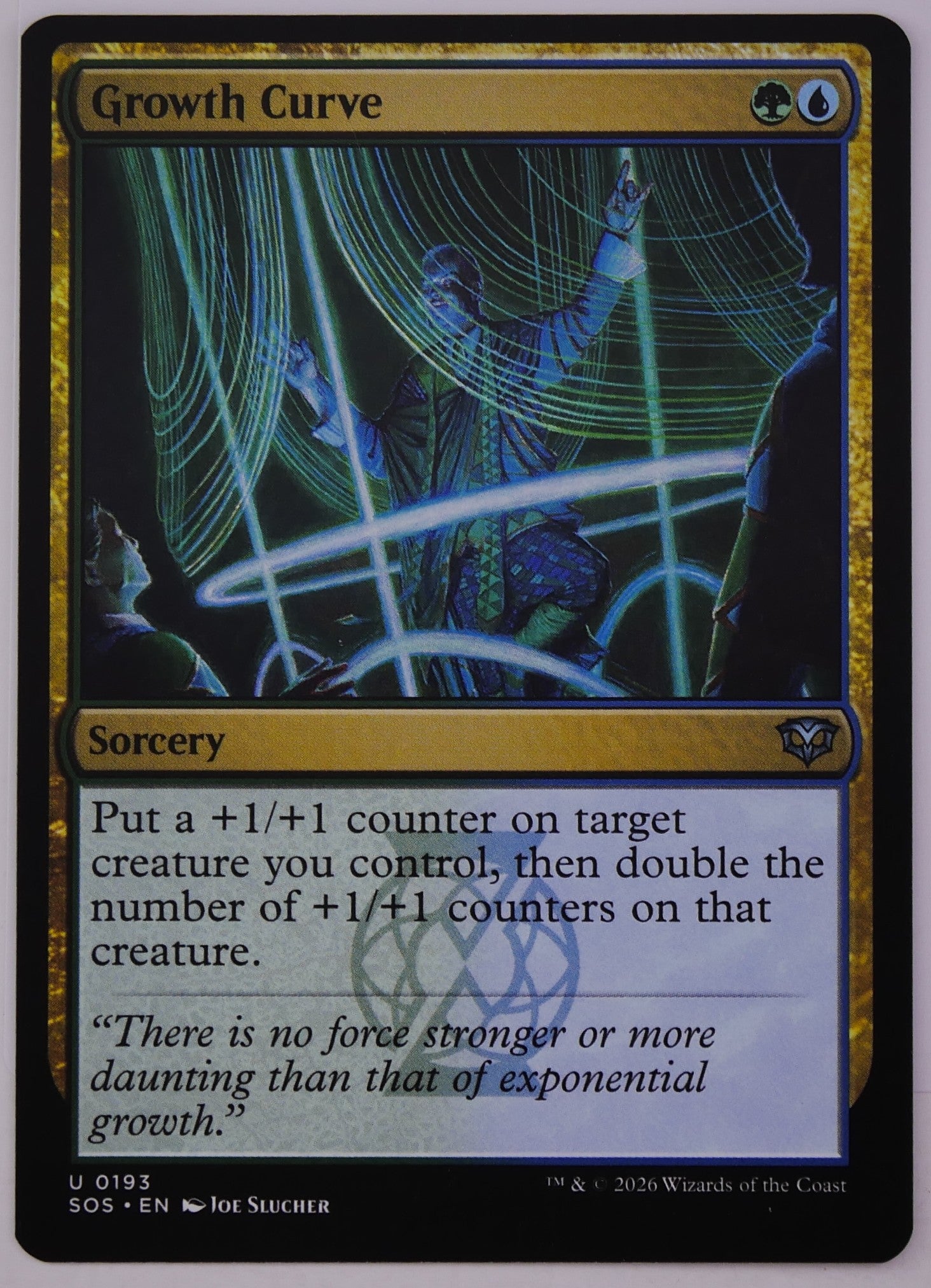 Growth Curve SOS 193 MTG Simic sorcery card from DM Vault Co