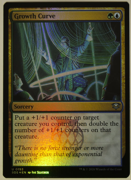 Growth Curve SOS 193 Foil MTG Simic sorcery card from DM Vault Co