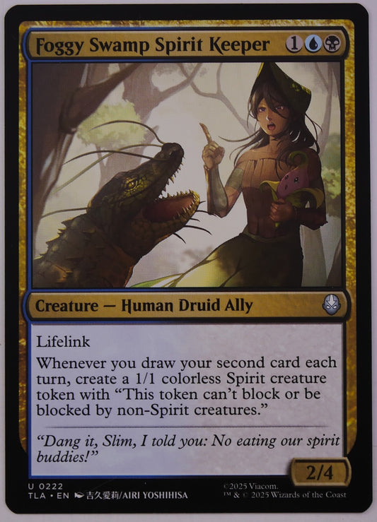 Foggy Swamp Spirit Keeper TLA 222 MTG Spirit token creature card by DM Vault Co