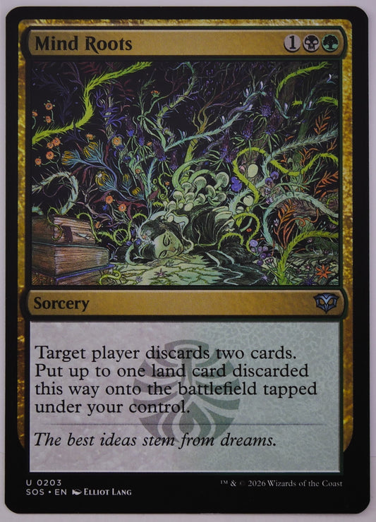 Mind Roots SOS 203 MTG discard sorcery card by DM Vault Co