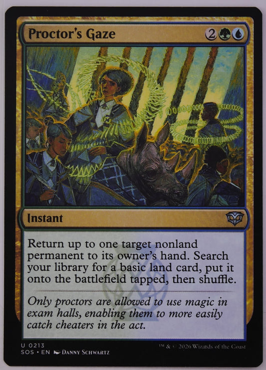 Proctors Gaze MTG SOS 0213 bounce ramp instant card