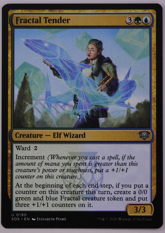 Fractal Tender MTG SOS 0190 counters token engine increment creature