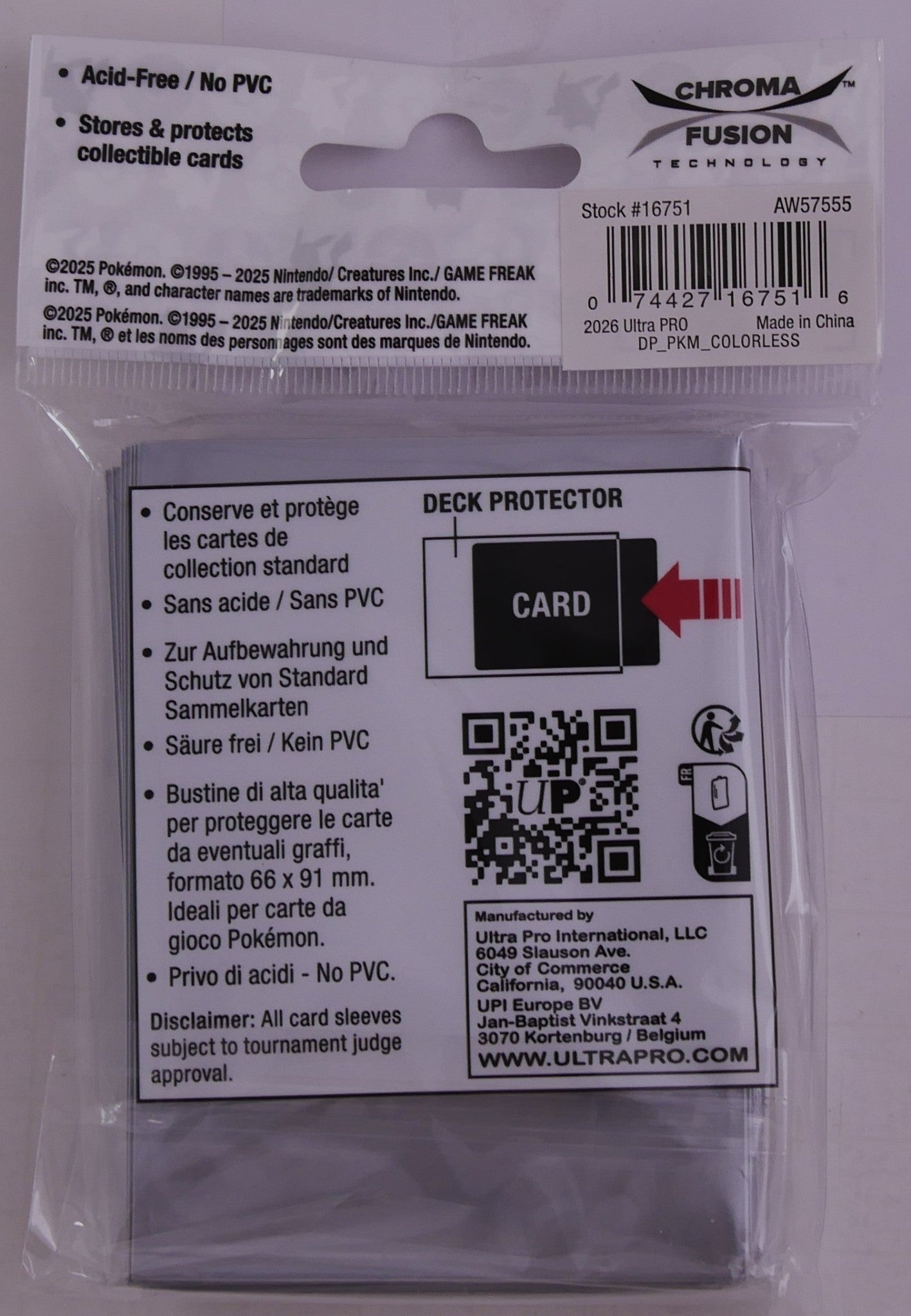 Pokemon Colorless Energy Deck Protector Sleeves 65ct Ultra Pro