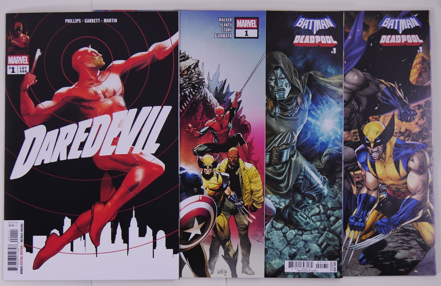 Marvel DC comic bundle Daredevil #1 Batman Deadpool Godzilla Avengers covers