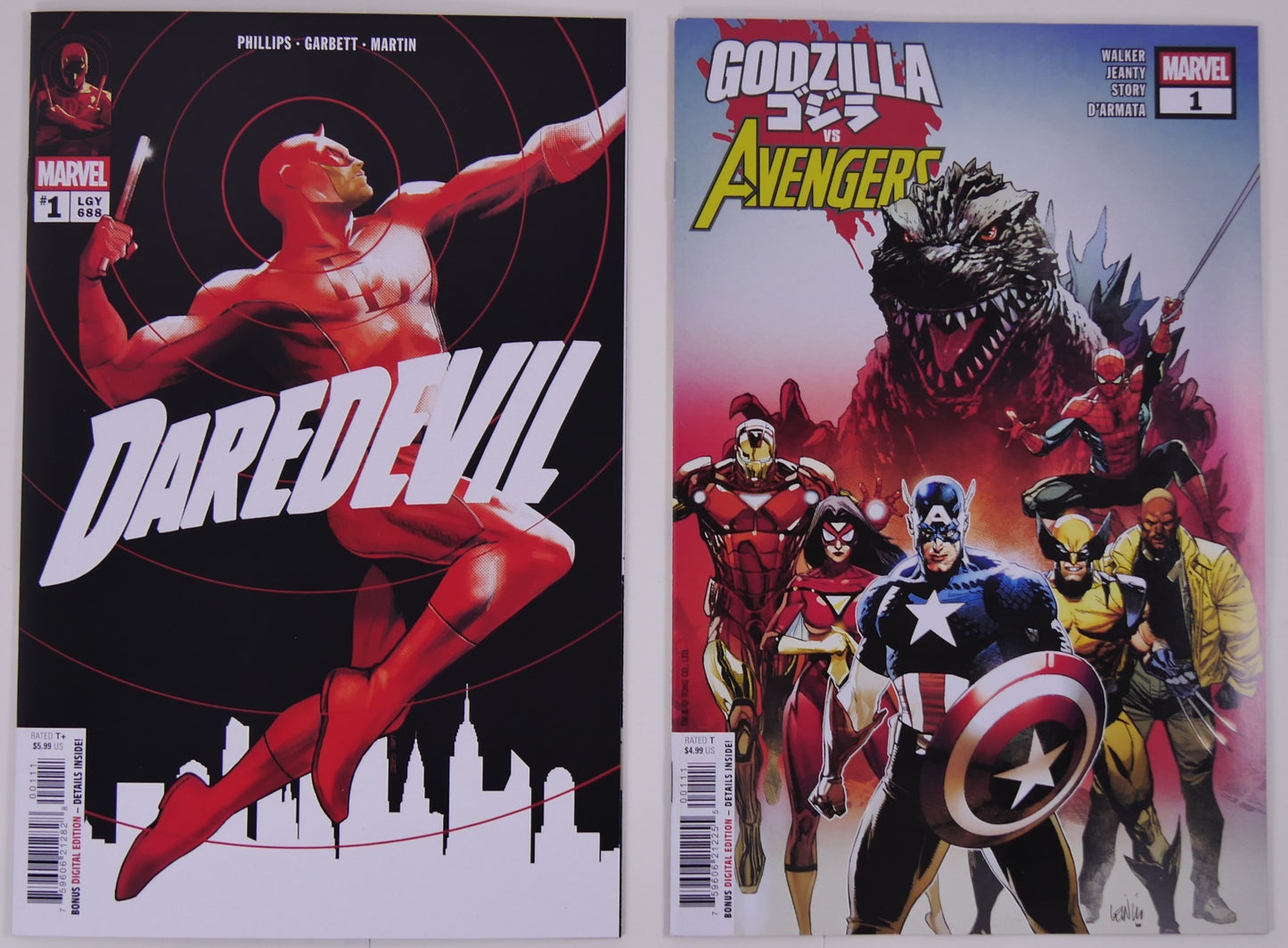 Marvel DC Comic Bundle Daredevil #1 Batman Deadpool Godzilla Avengers