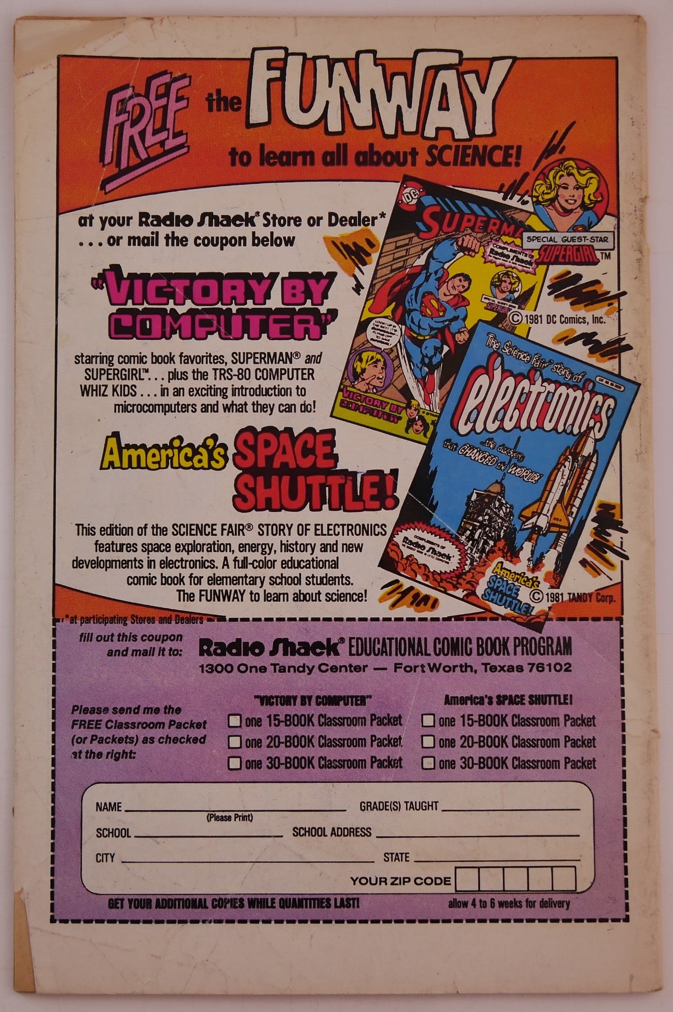 Superman Victory By Computer (1981) Radio Shack TRS-80 Promo