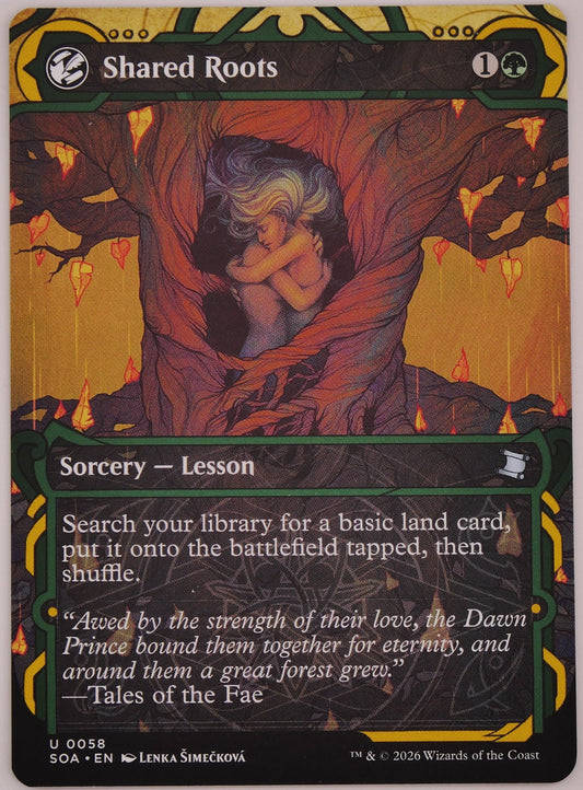 Shared Roots Extended Art regular finish SOA 058 MTG card from DM Vault Co