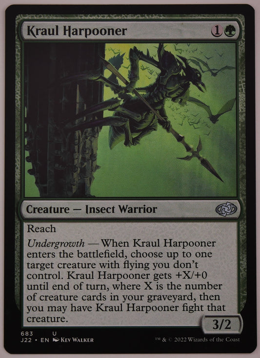 Kraul Harpooner regular finish J22 683 MTG card from DM Vault Co