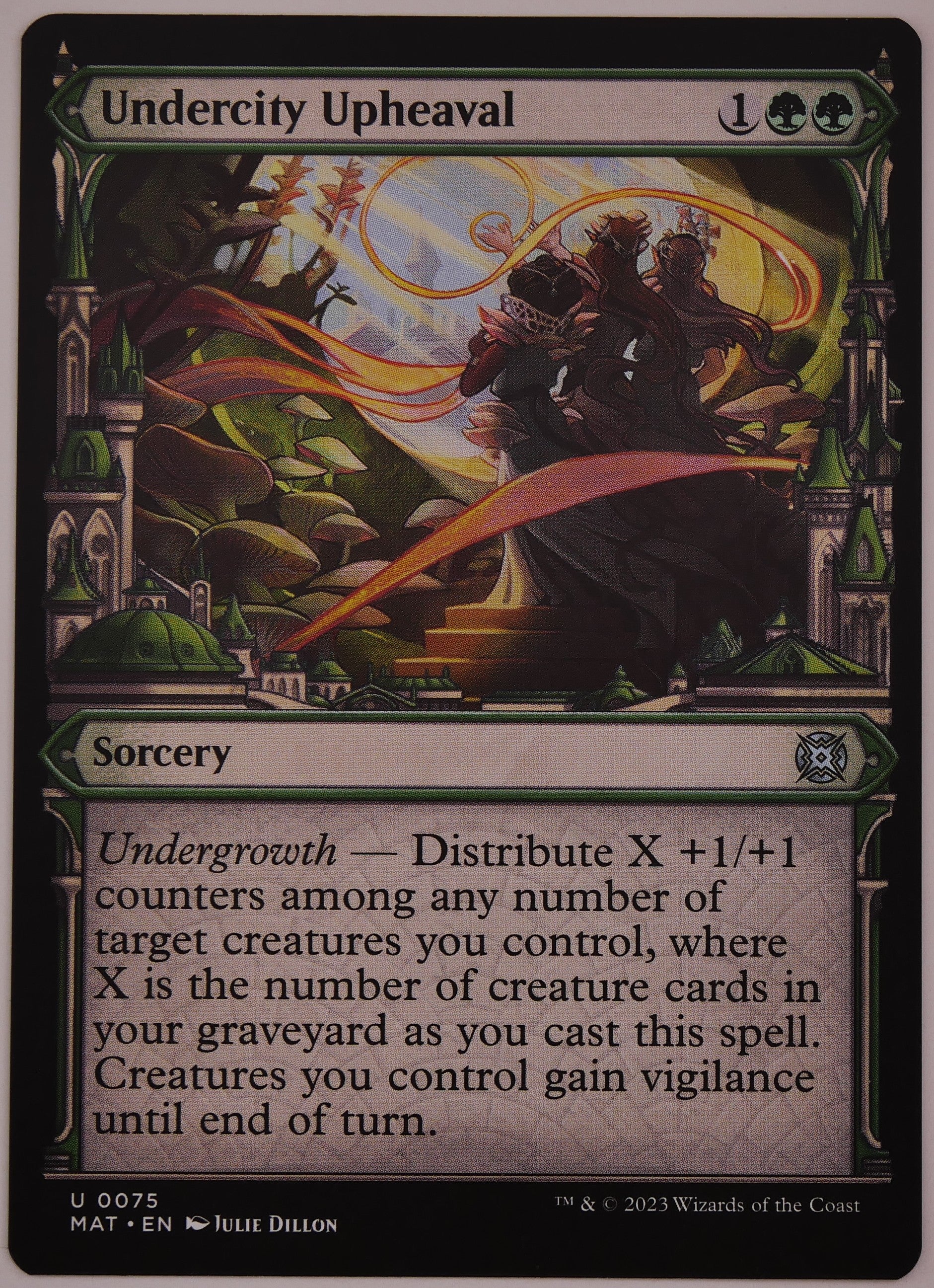 Undercity Upheaval showcase regular finish MAT 75 MTG card from DM Vault Co