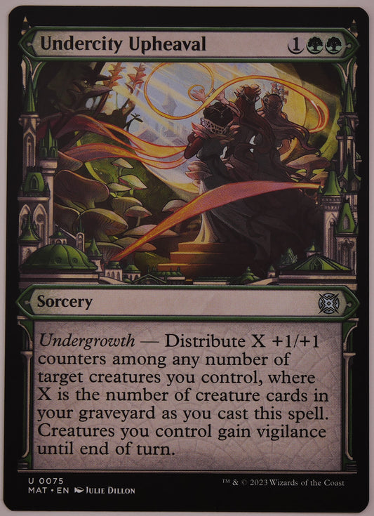 Undercity Upheaval showcase regular finish MAT 75 MTG card from DM Vault Co