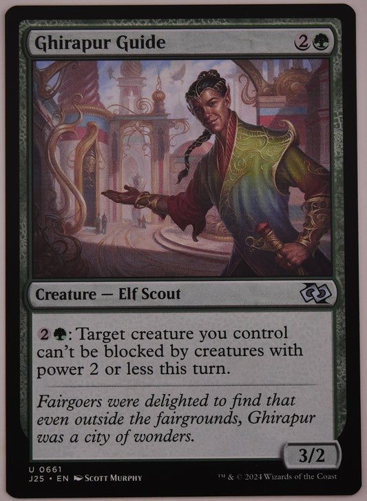 Ghirapur Guide J25 661 MTG Elf Scout creature card in regular finish
