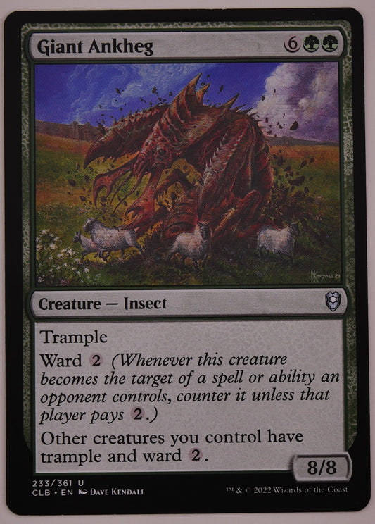 Giant Ankheg CLB 233 regular finish MTG Insect creature card