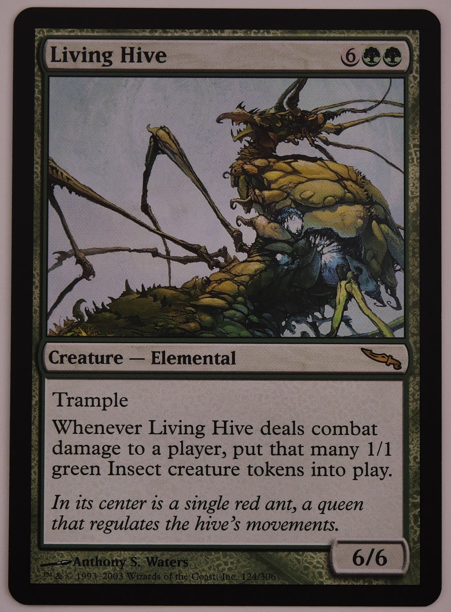 Living Hive MRD 124 regular finish MTG Elemental creature card
