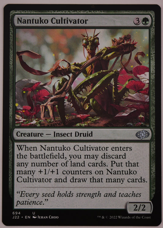 Nantuko Cultivator J22 694 regular finish MTG Insect Druid creature card
