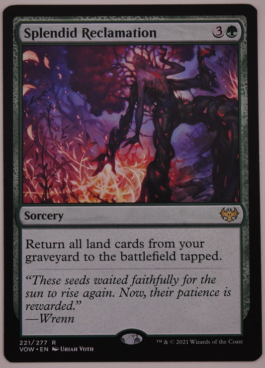 Splendid Reclamation VOW 221 regular finish MTG sorcery card