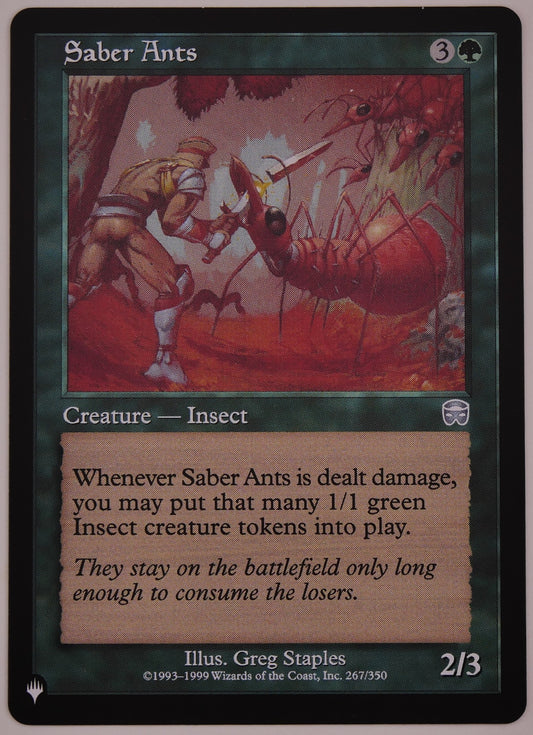 Saber Ants The List retro frame regular finish MTG Insect creature card