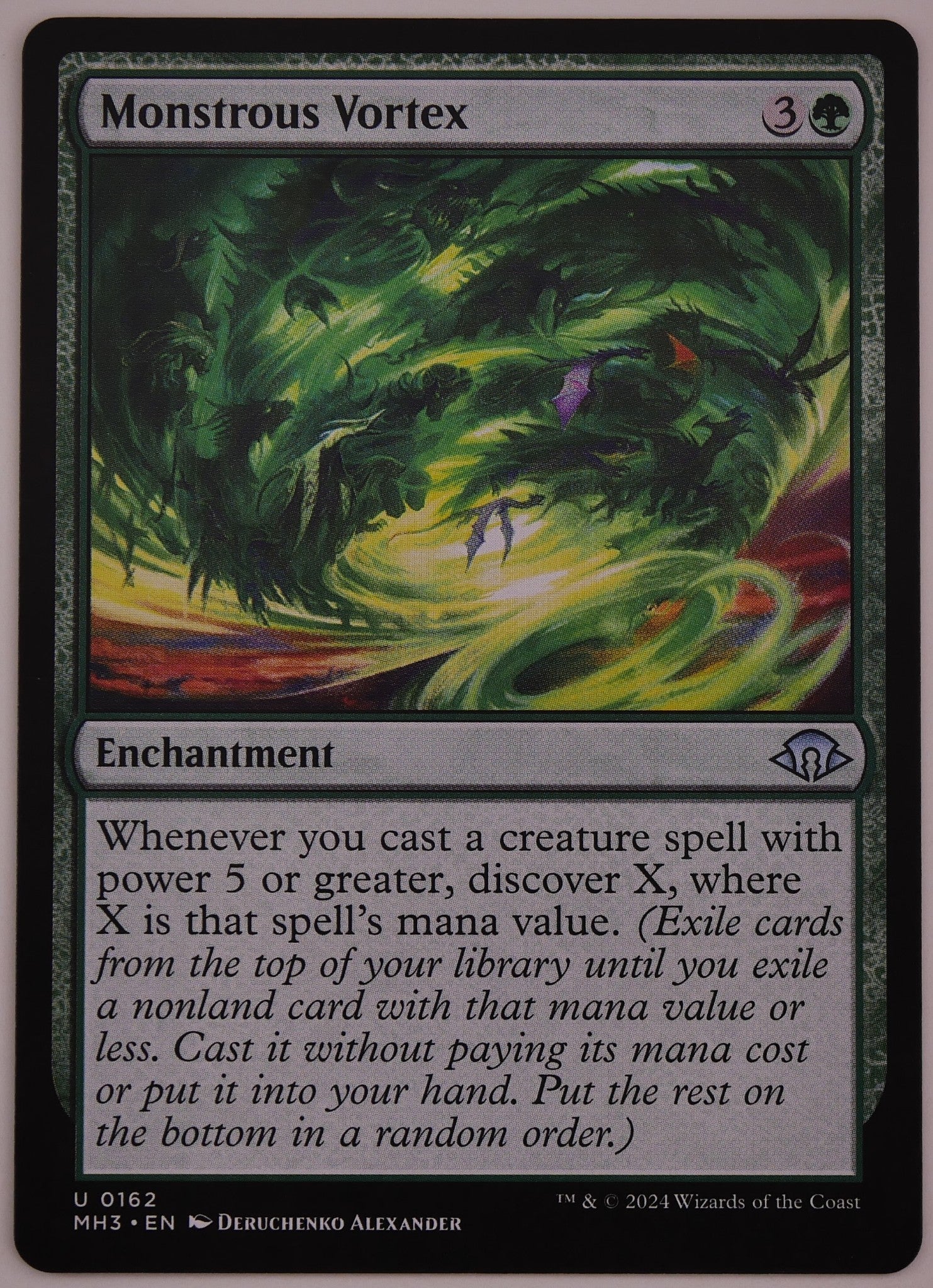 Monstrous Vortex MH3 0162 MTG enchantment card regular finish