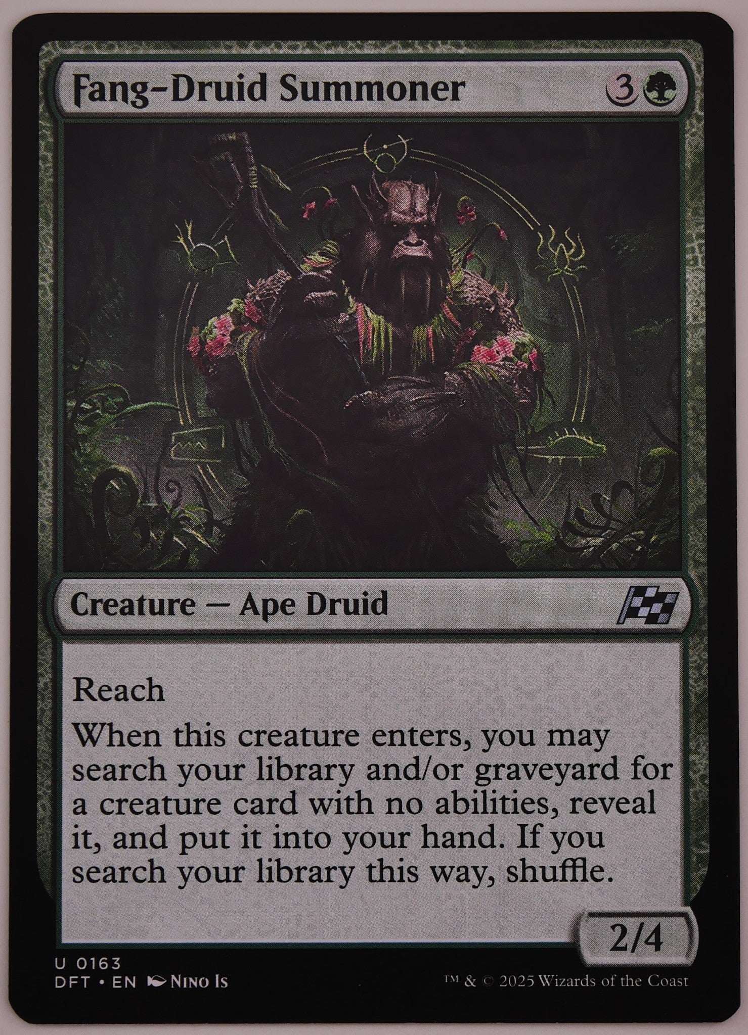 Fang-Druid Summoner DFT 0163 MTG Ape Druid creature card regular finish