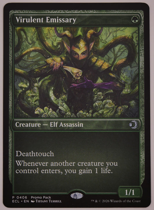 Virulent Emissary Promo Pack 406 from Lowryn Eclipsed MTG card