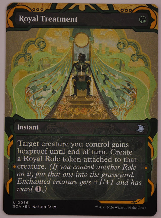 Royal Treatment Extended Art SOA 056 regular finish MTG instant card