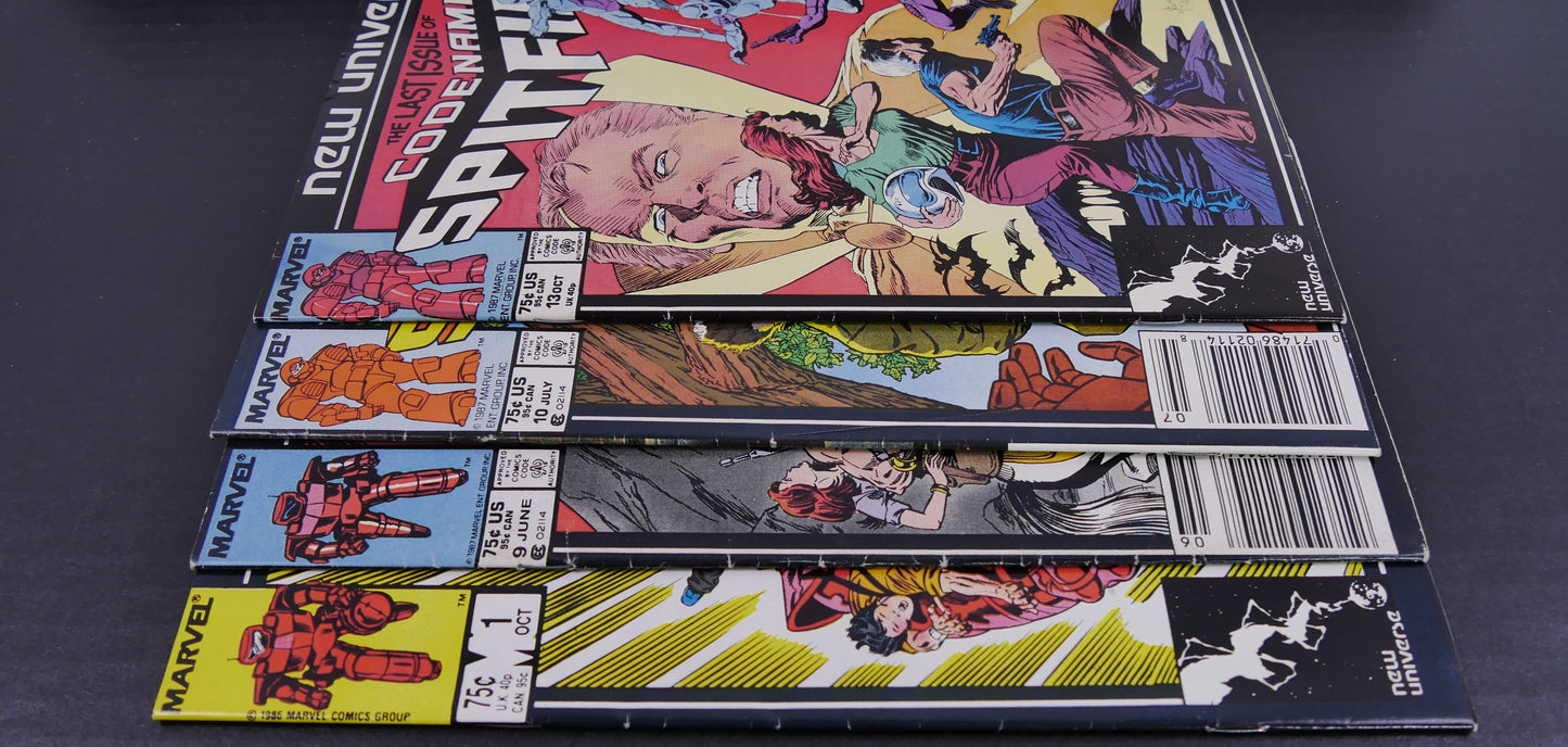 Spitfire #1 Codename Spitfire #13 Marvel New Universe Comic Lot