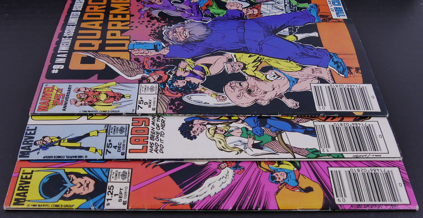 Squadron Supreme #1 #4 #9 Marvel Limited Series Comic Lot