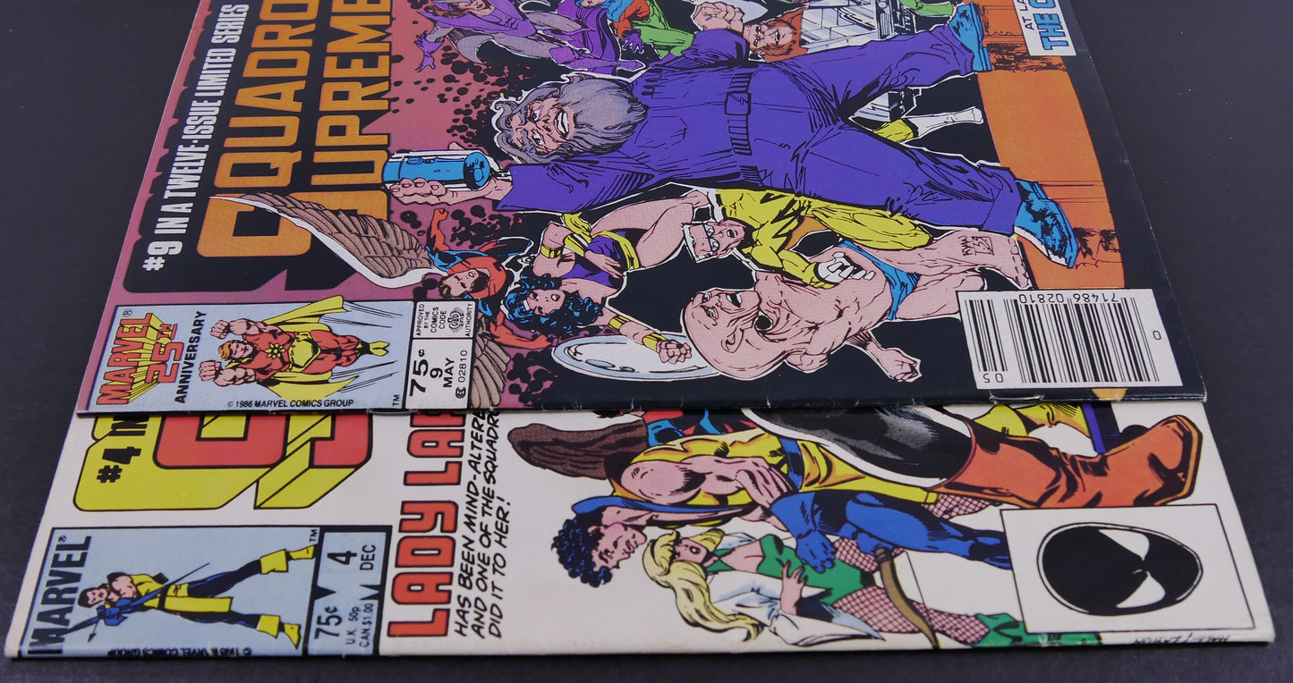 Squadron Supreme #4 & #9 Marvel Limited Series Comic Lot