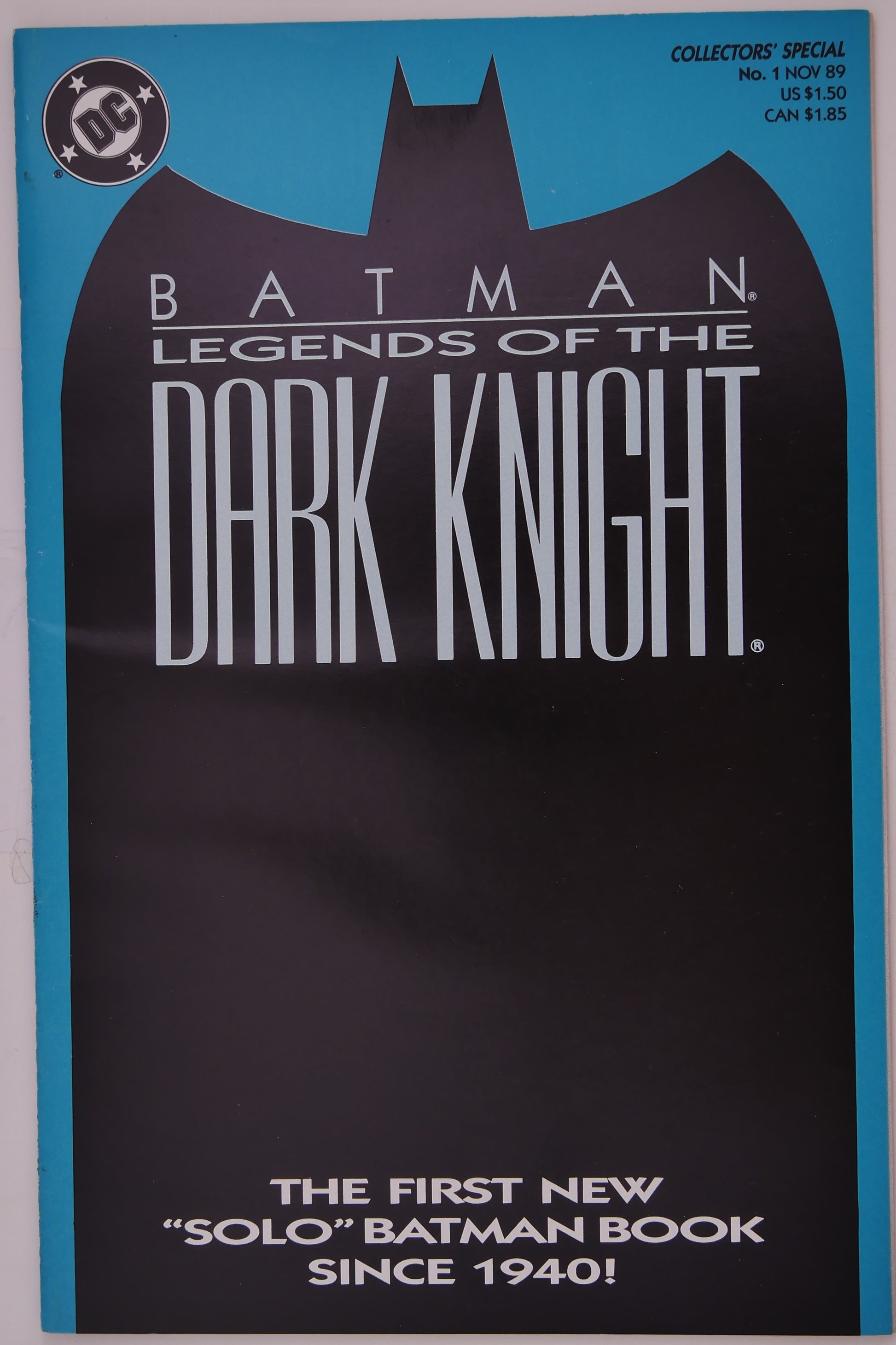 Batman Legends of the Dark Knight #1 Blue Cover Edition DC Comics 1989