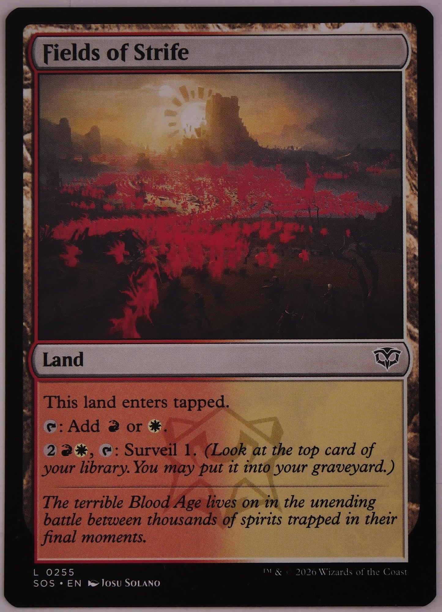 Fields of Strife SOS #255 from Songs of Adventure.