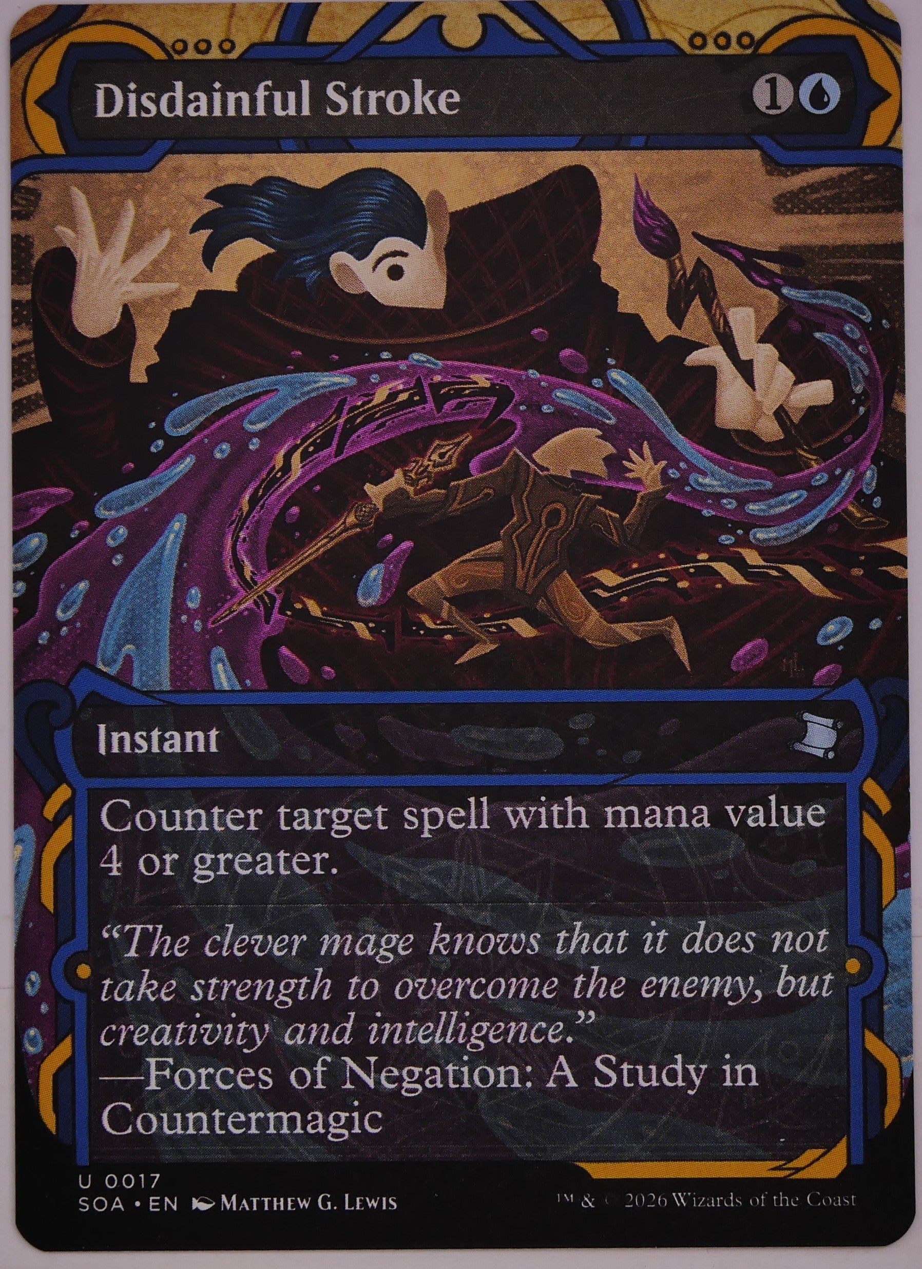 Disdainful Stroke SOA #17 Extended Art from Songs of Adventure.