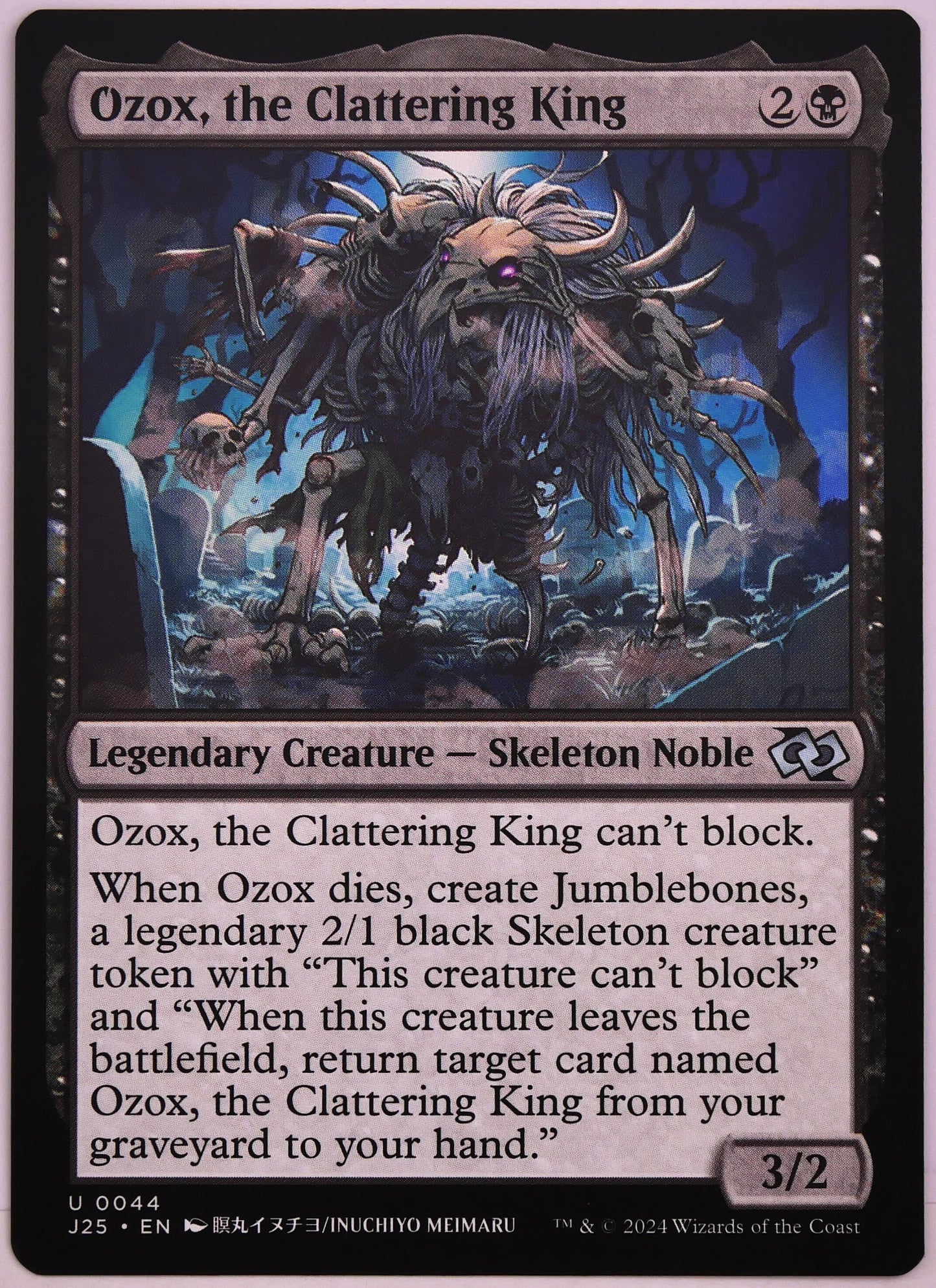 Ozox, the Clattering King J25 44 regular finish MTG Aristocrats card from DM Vault Co.