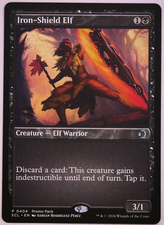 Iron-Shield Elf ECL P0404 showcase regular finish promo MTG Discard Outlet card from DM Vault Co
