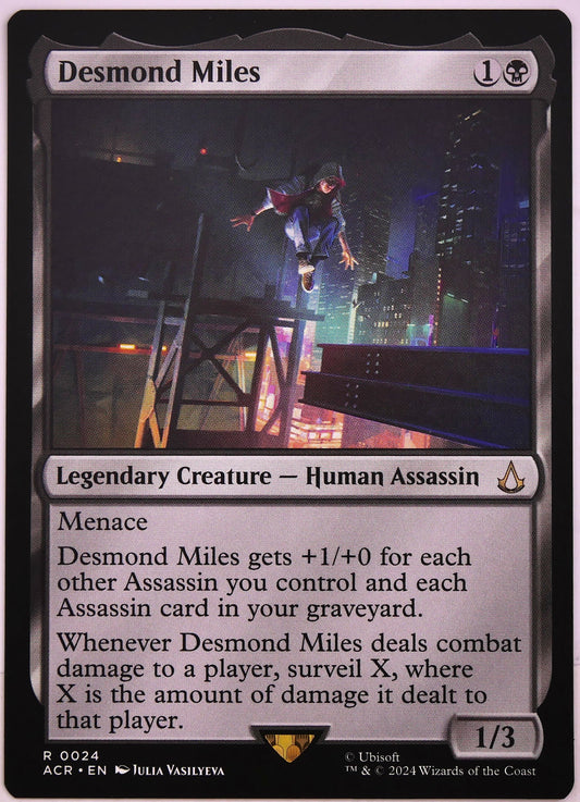 Desmond Miles ACR 24 Assassin Tribal MTG card from Assassin's Creed at DM Vault Co.