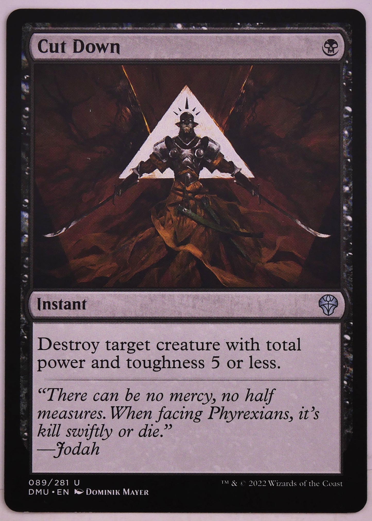 Cut Down DMU 89 MTG instant removal card from Dominaria United | DM Vault Co
