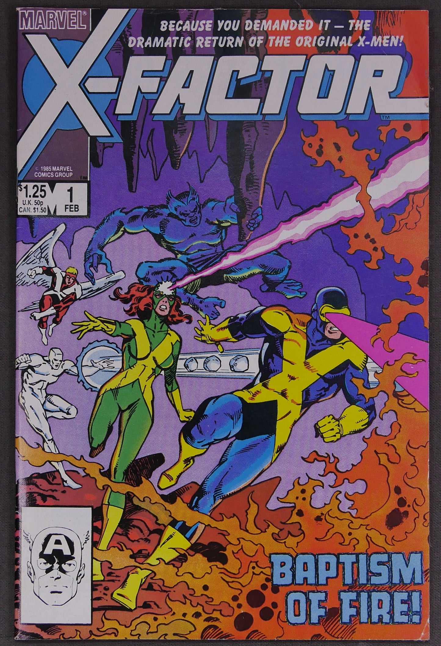 X-Factor #1 (1986) Marvel comic book featuring the return of the original X-Men and the launch of the X-Factor series.
