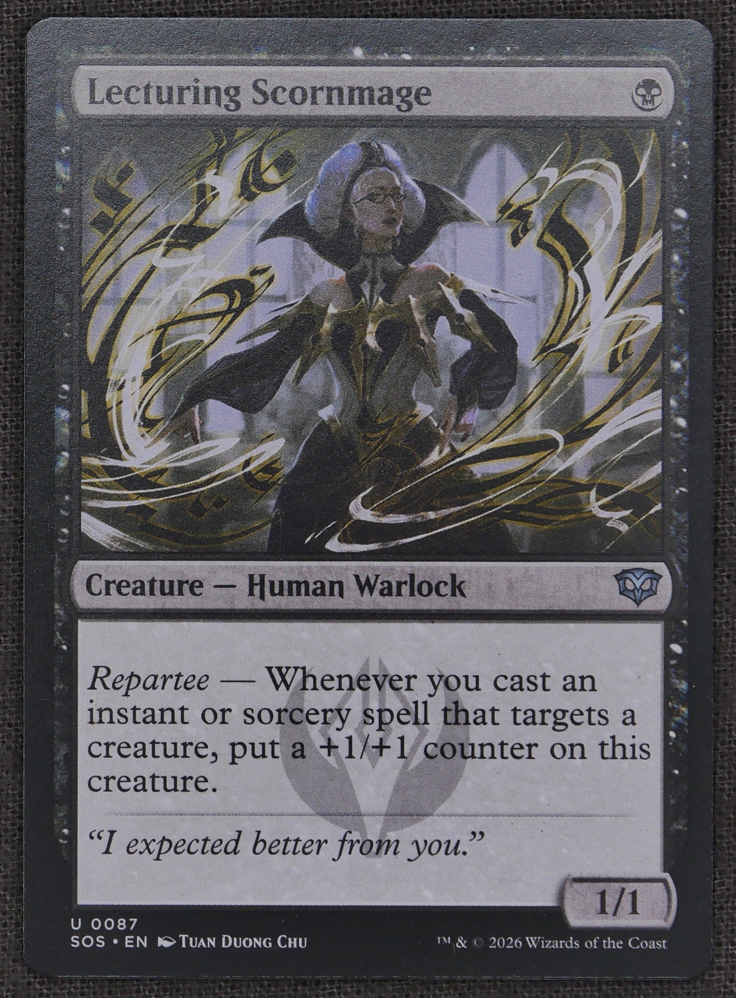 Lecturing Scornmage SOS #87 Regular from Songs of the Spheres.