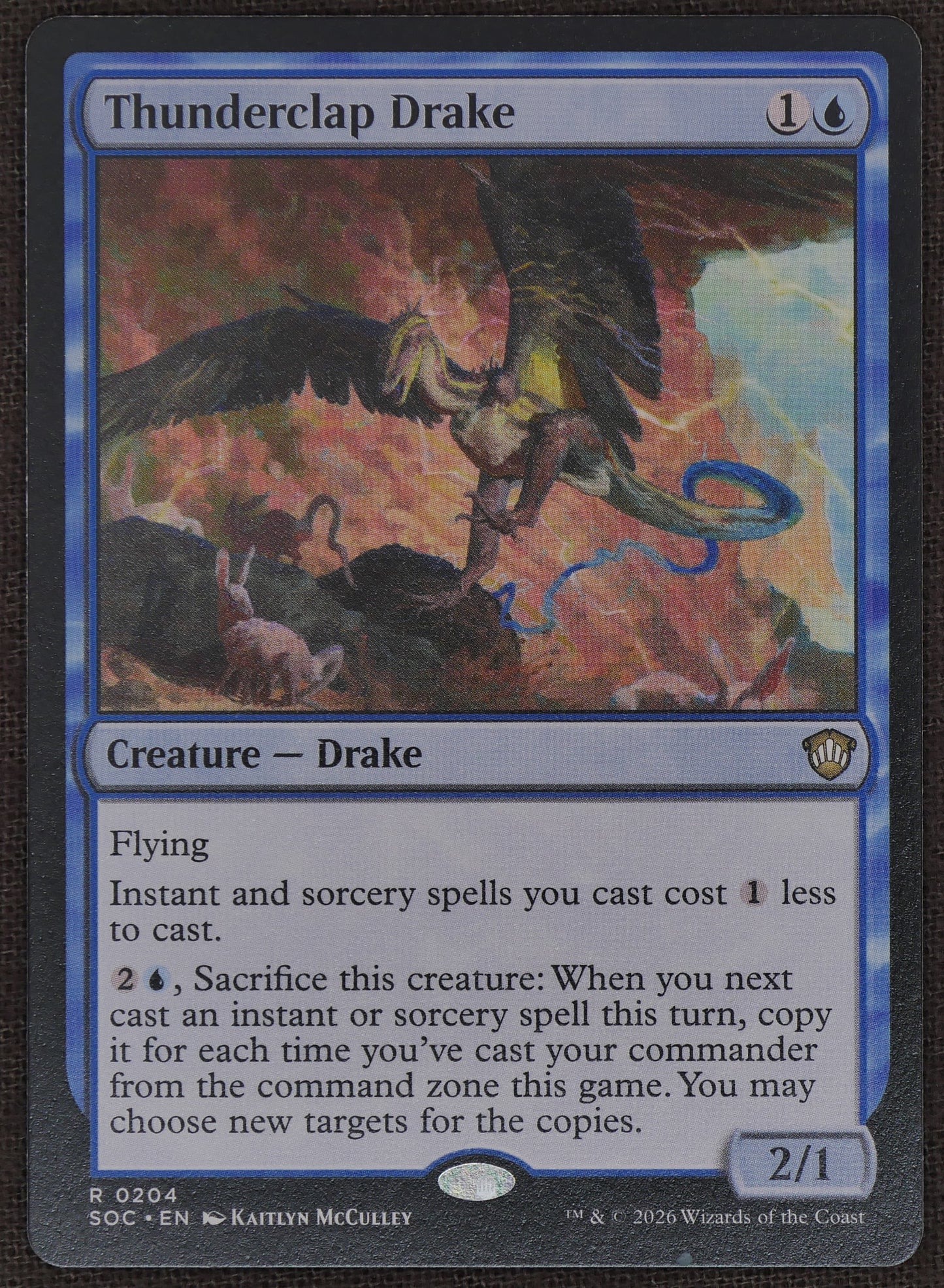 Thunderclap Drake SOC #204 Regular from Song of Creation.