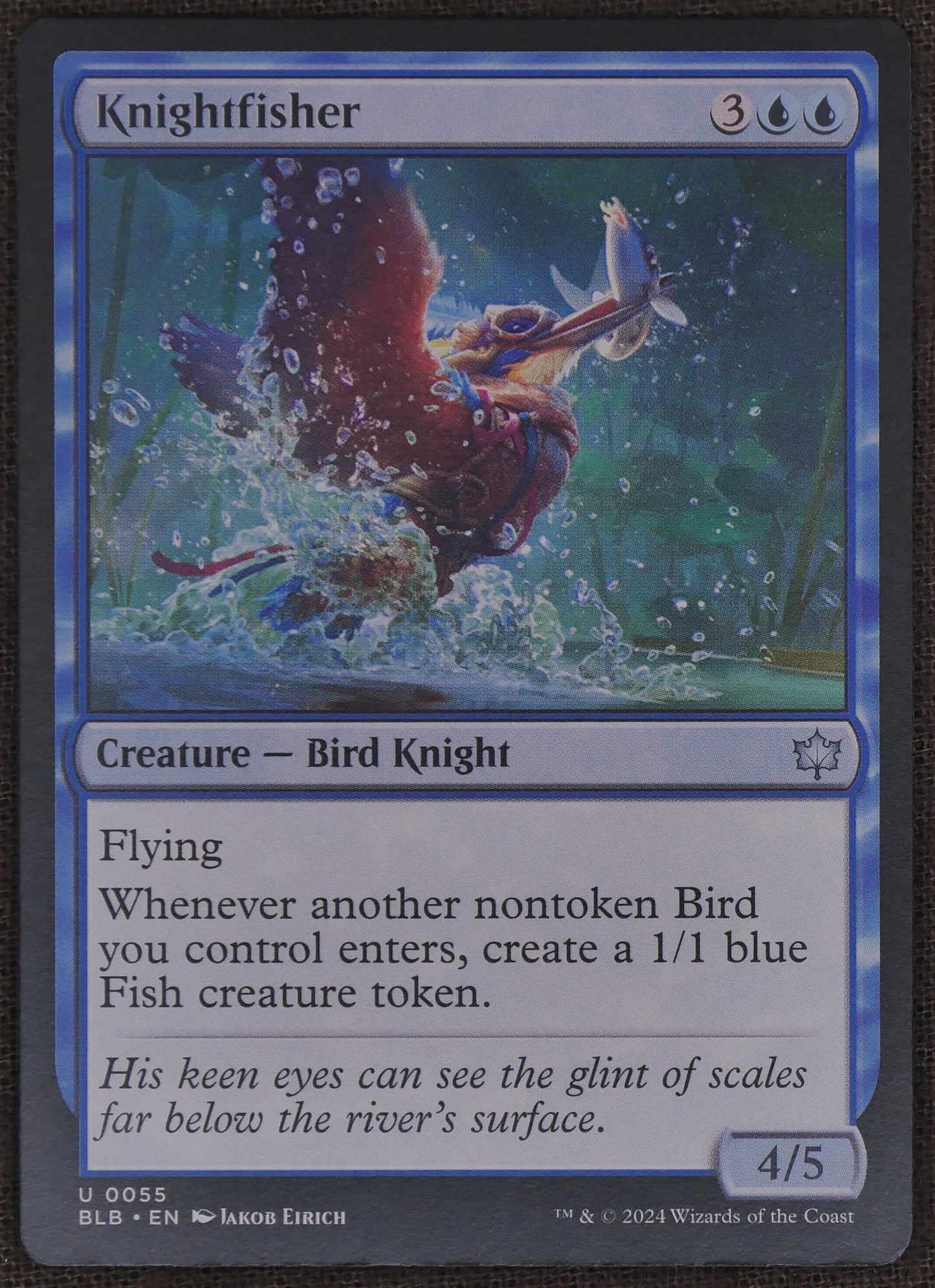 Knightfisher BLB #55 Regular from Bloomburrow.