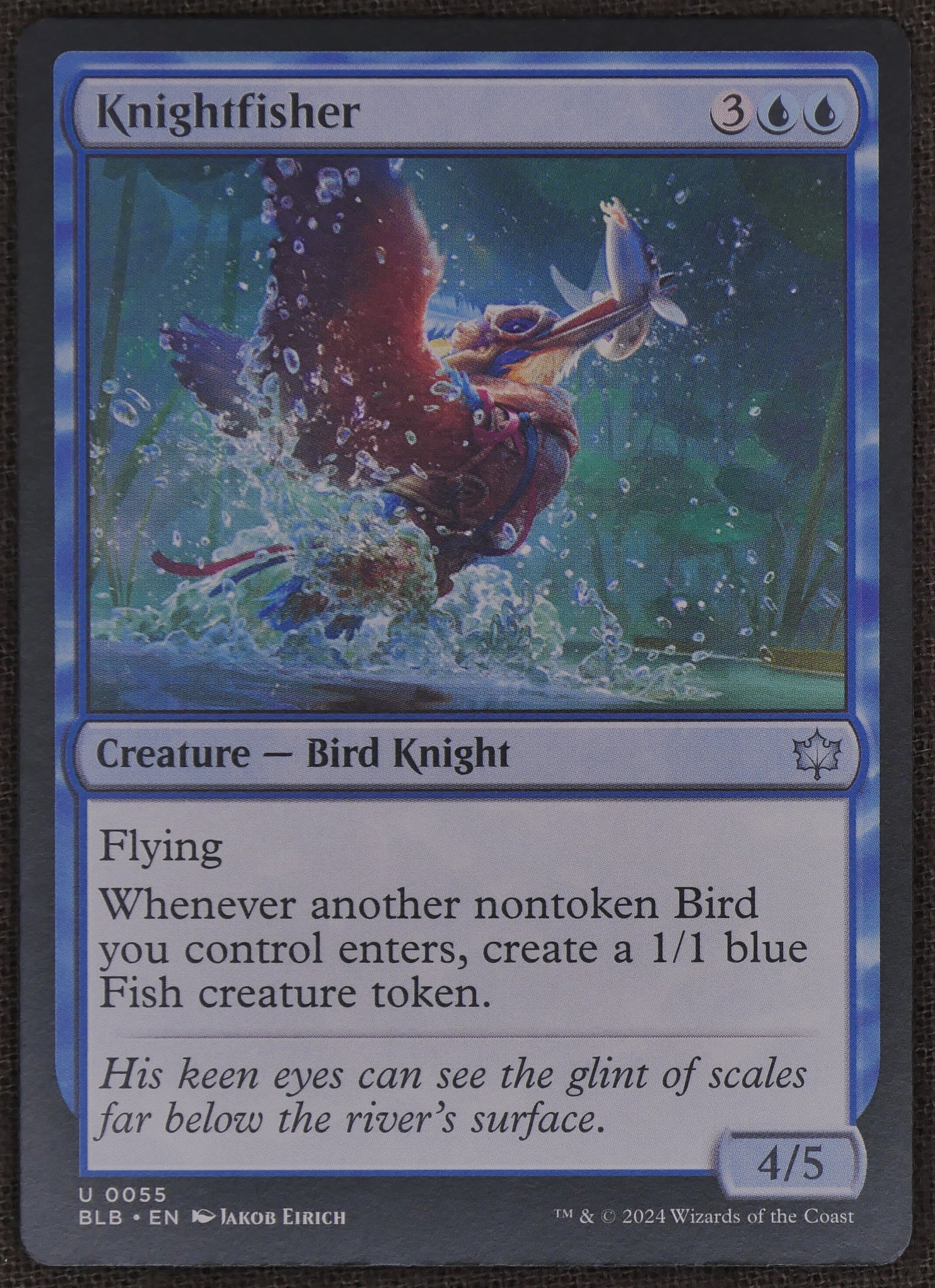 Knightfisher BLB #55 Regular from Bloomburrow.