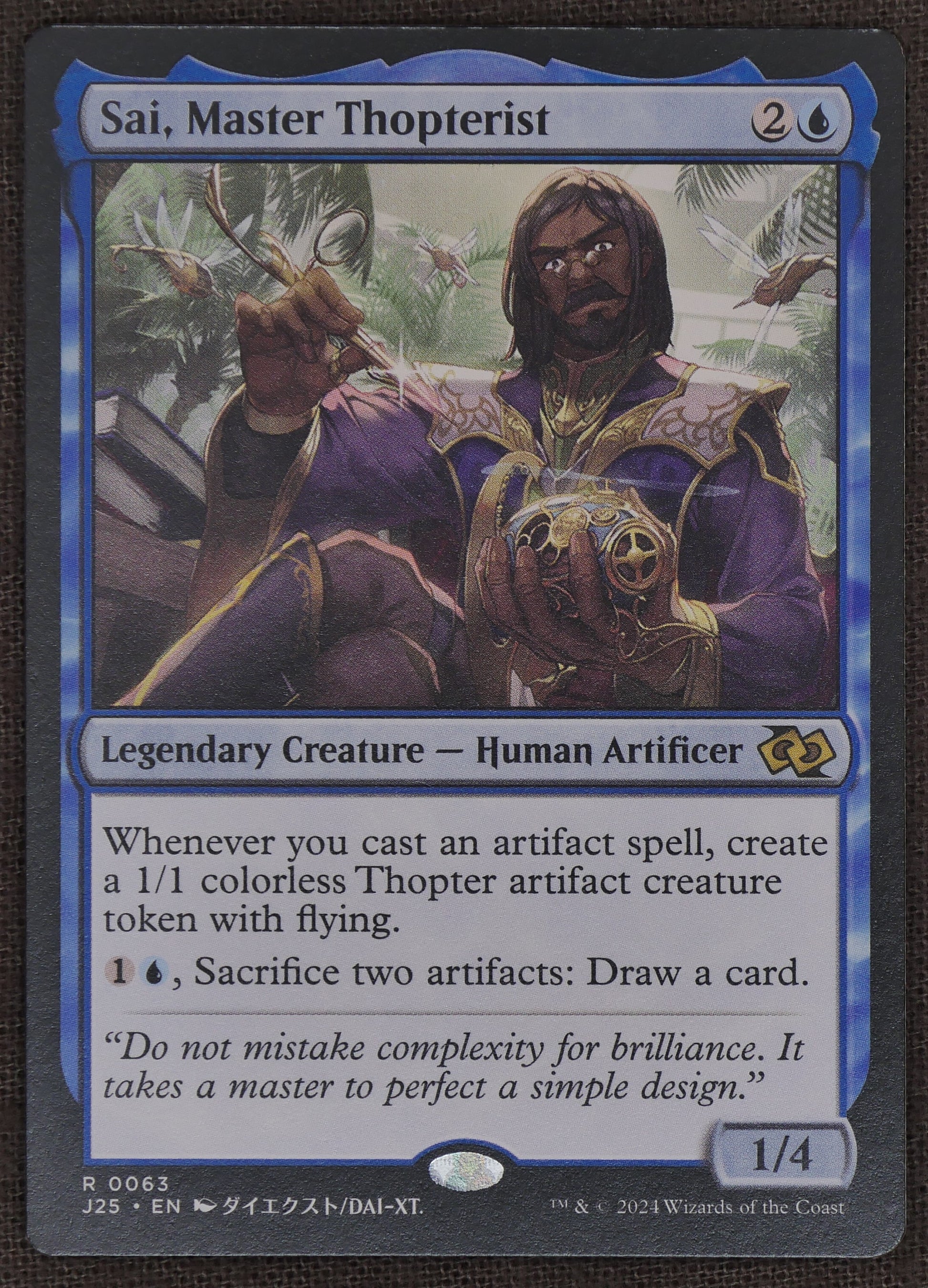 Sai, Master Thopterist J25 #063 Rare from Jumpstart 2025.